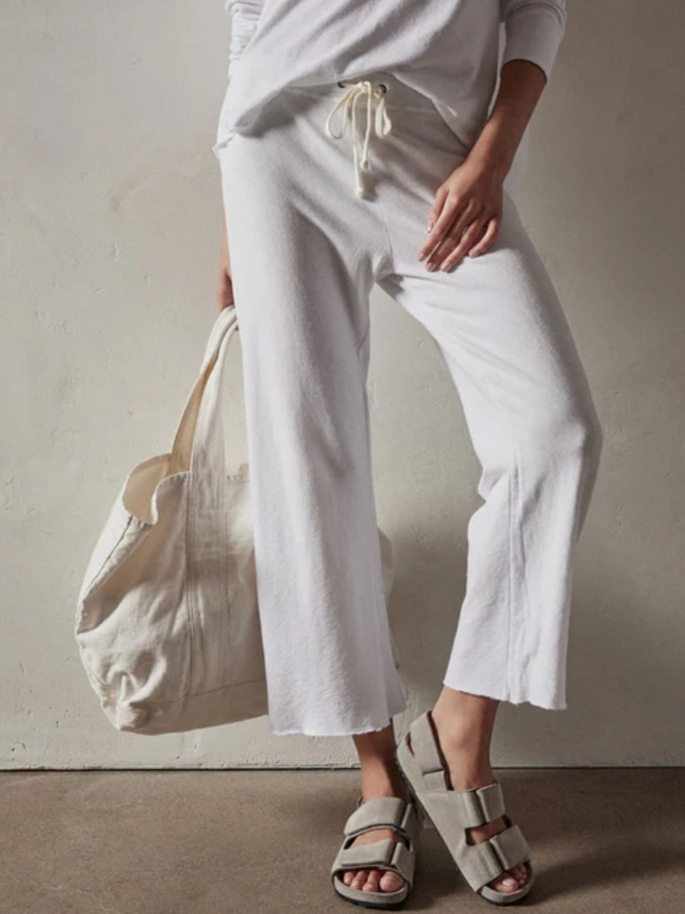 James Perse VINTAGE FRENCH TERRY CUTOFF SWEATPANT